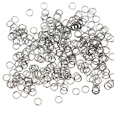 KUKU工房 丸カン 線径0.5mm 500個セット (外径4mm, ガンメタブラック)