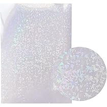 Amazon.co.jp: 透明ホログラムシート シールタイプ キラキラ