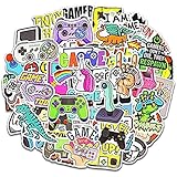 Chaojibao 50枚入 ゲームステッカーセット PVC 防水デカール ダイアリー 可愛い おしゃれ DIYステッカー、スーツケースステッカー スノーボード、スーツケース、ギター、車 バイク 、ヘルメット、パソコン 携帯ノート ステッカー (ゲームピクセルステッカー)