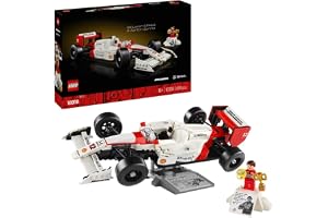 LEGO Icons McLaren MP4/4 & Ayrton Senna 10330 Minifigure, Christmas or Birthday Gift for Fans of Cool Model Racing Cars, Building Set for Adults (693 Pieces)