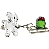(スワロフスキー) SWAROVSKI クリスベア クリスマス 2019年度限定生産品 4.1 x 7.3 x 2.5 cm （クリア×レッド×グリーン） 5464863 KRIS BEAR CHRISTMAS A.E. 2019 クマ 【並行輸入品