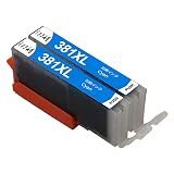 互換インクカートリッジCANON用 381 BCI-381XLC シアン2個パック 大容量 残量表示対応ICチップ 対応機種: PIXUS TS8230 TS8130 TS8330 TS6230 TS6130 TR9530 TR8530 TR7530 TR703 TS6330 TS7330インク製造