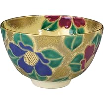 Amazon｜京焼 清水焼 如山窯 抹茶碗 仁清椿 tak113｜抹茶碗