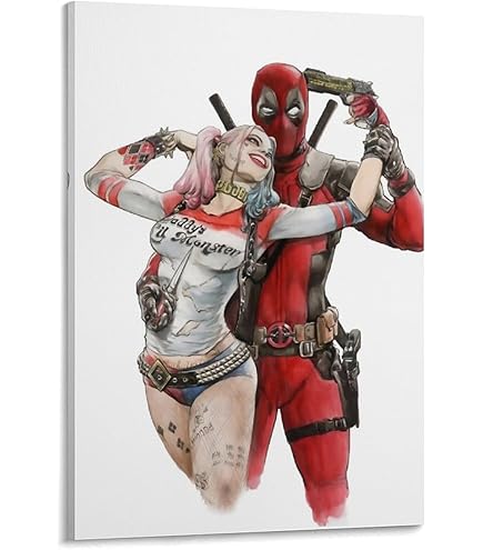 デッドプール＆ウルヴァリン キャンバスアートパネル コミコン デッドプール＆ウルヴァリン キャンバスアートパネル コミコン