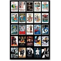 Amazon.co.jp: 映画ポスター 007 オールシリーズ 24×36inc (61×91.5cm