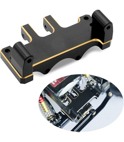 Que-T RC Aluminum Servo Mount Bracket Upgrade For Axial SCX24 1:24 Scale RC Crawler - Strong & Precise Fit