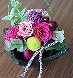 JewelzGift（ジュエルズギフト） 全3色 プリザーブドフラワー 和風 モダン アレンジ 大切な贈り物に「ずっと綺麗なお花」 【母の日ピック有無選択可】 ピック無し ピンク