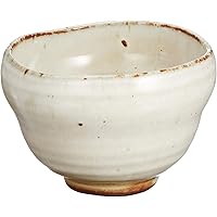 美濃焼 ゆったり碗 白釉変型