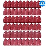 サンディングペーパー 三角 マジック サンダー 5穴 60枚 140mm 6種類 ＃40 ＃80 ＃120 ＃180 ＃240 ＃400