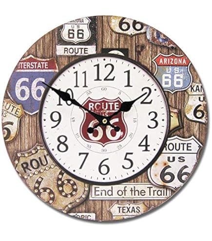 Amazon.co.jp: アメリカン アンティーク風 34cm 時計 クロック