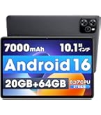 Amazon.co.jp: タブレット 10インチ 【Android 16 AI最適化OS フイルム