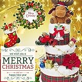 おむつケーキクリスマス限定☆出産祝い男の子女の子 (Lサイズ[6-12カ月])