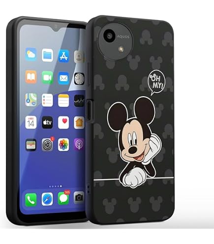 Amazon.co.jp: PASMASOM AQUOS wish4 用 ケース ミッキーマウス アニメ