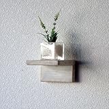リサイクルウッド　ウォールシェルフＳ　ホワイト