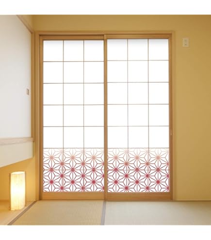 Amazon | おしゃれな柄のプリント障子紙(プロ用障子紙) 2枚セット 幅