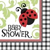 Baby Shower Lively Ladybug Napkins - by Unique Party
