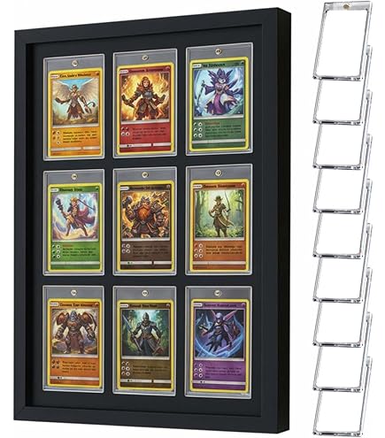 Amazon | ウルトラプロ 黒枠フレーム カード9枚用スクリューダウン