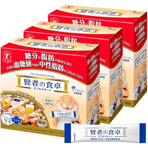 Amazon.co.jp: 大塚製薬 賢者の食卓 ダブルサポート 粉末 6g×30