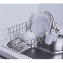 Amazon｜燕三条 ステンレス 水切りラック 日本製 スリム シンク上 かご