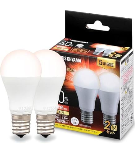 Amazon | Verbatim バーベイタム LED電球2個セット E17 40W形相当