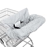 [防水]デザイングレーショッピングカート用カバーベビー乳児と幼児用 One Size グレー 43224-16079