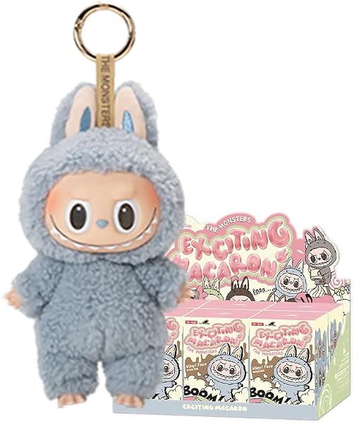【POP MART 公式ストア】THE MONSTERS Exciting Macaron ぬいぐるみ シリーズ 【1ピース】 マカロンラブブ labubu ラブブ らぶぶ ポップマート ブラインドボックス フィギュア おもちゃ ガチャガチャ プラモデル ギフト 推し活 ポプマ 正規品 - 1