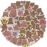 50枚 可愛い こども 防水 シール ステッカー シール おしゃれ かわいい 漫画 子供 手帳 テープ ノートオートバイ スーツケースステッカー スーツケース ギター 車 バイク 自転車用