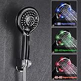 コーナーBiz Bath – 3色LED温度制御LCD表示Waterpowerシャワーヘッドベビー妊婦レディース ブラック general