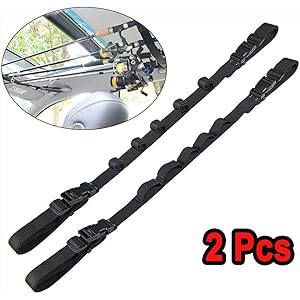 ロッドホルダー 車載用ロッドキャリーロッドベルトロッドスタンドルアーロッド等リールを付けたままの釣竿の 5本収納釣竿セットホルダー釣り道具 車用収納