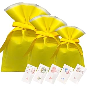 Urban field プレゼント ラッピング 袋 メッセージカード ギフト ラッピング袋 セット 不織布 巾着バッグ…