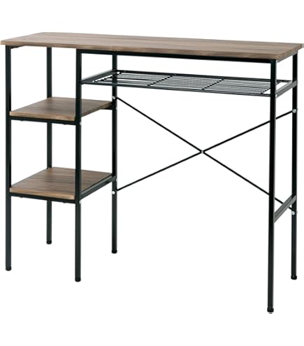 Amazon｜Olney カウンターテーブル 120幅 ウォールナット (utk13wal