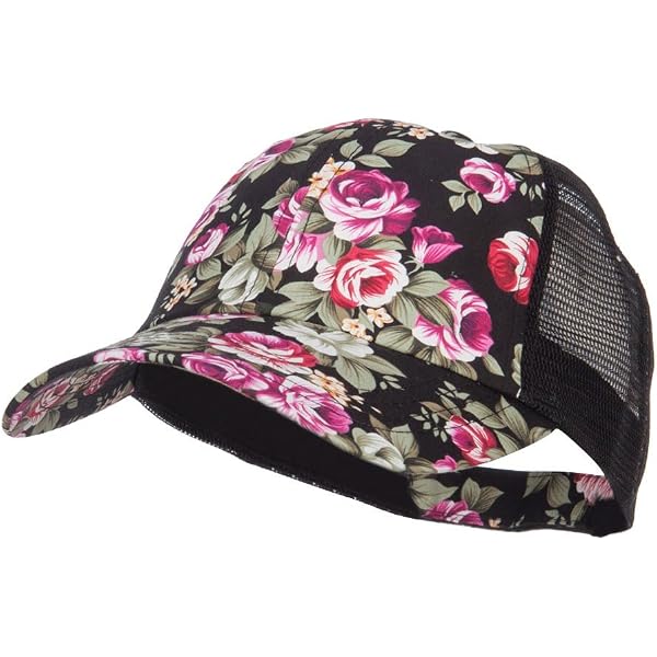 Casquette Baseball Florale ZLYC - Trucker Cap Summer - Uni-Sexe, Réglable, Respirante