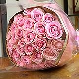 〔エルフルール〕バラの花束 50本 カラー：ピンク 結婚記念日 プレゼント 薔薇 誕生日祝い 贈り物