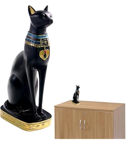Amazon.co.jp: バステト神 bastet 猫型の女神 立像【エジプシャン