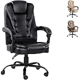 Artiss Massage Office Chair, PU Leather 2 Point Ergonomic Gaming Computer Desk Recliner Chairs Armchair for Room Executive Ho