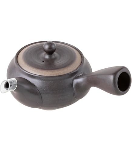 Amazon｜常滑焼 急須 1-105 香臣 14号 大理石丸叩き後手急須 250ml