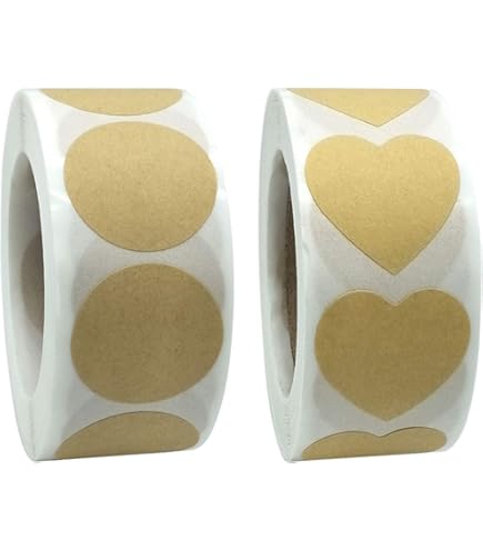 Amazon.co.jp: ヘッズ 日本製 無地 クラフト ロール シール 楕円 直径