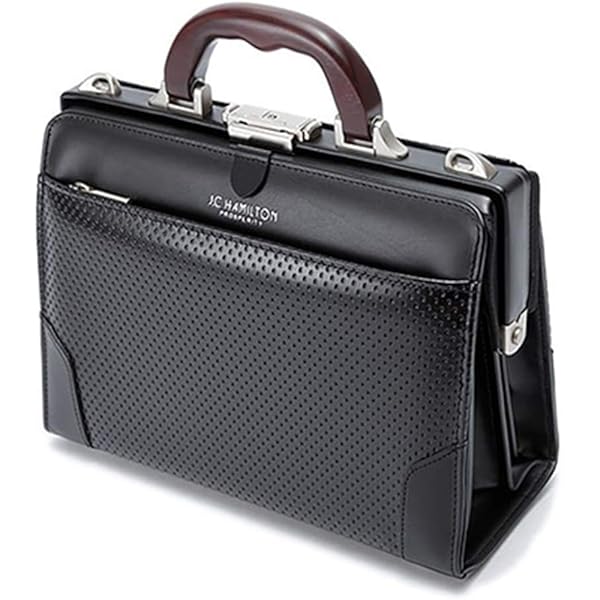 Amazon | ビジネスバッグ ビジネスカバン木手 天然素材 大口枠ダレス