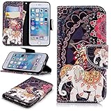 Lomogo iPhone6Sケース/iPhone6ケース 手帳型 耐衝撃 レザーケース 財布型 カードポケット スタンド機能 マグネット式 アイフォン6S/6 手帳型ケース カバー 人気 - LOB