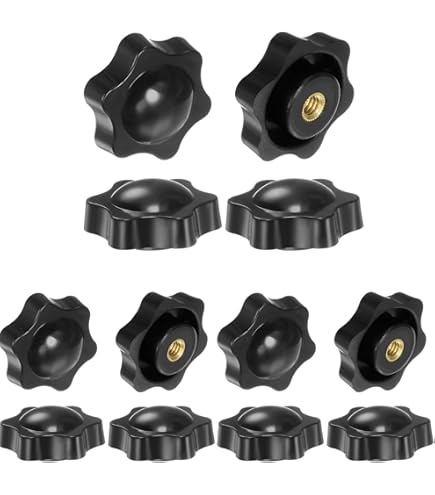 Amazon.co.jp: Meuey Lyot Tトラックノブ 6つ星貫通ノブ 1/4インチ-20