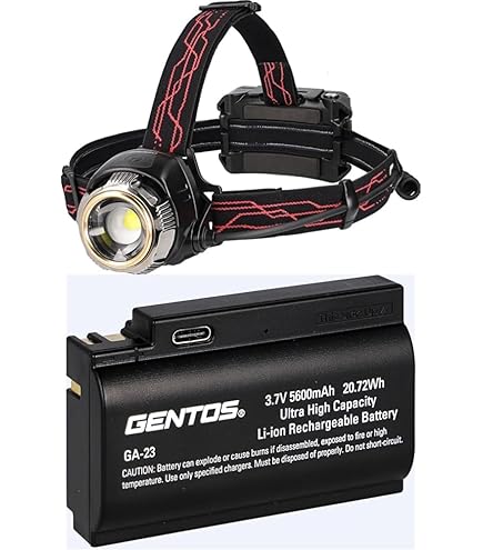 Amazon.co.jp: GENTOS(ジェントス) LED ヘッドライト USB充電式 【明る