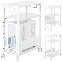棚板 複合機ラック キャスター付き パソコンワゴン 昇降式 パソコンワゴン PCワゴン 昇降式 複合機ラック CPUワゴン キャスター