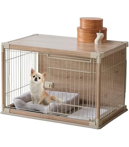 Amazon | 犬用アルミ輸送箱犬舎（アルミ製）No.6［64×100×80cmH］犬用