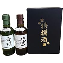 Amazon.co.jp: サントリー 特撰酒箱入り シングルモルト 山崎 ＆ 白州