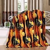 (Happy Halloween) - Ultra Soft Holiday Fleece Blanket (130cm x 150cm) - Happy Halloween