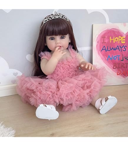 Amazon.co.jp: 55cm フルボディシリコーンリボーンドール長い髪 Amazon.co.jp: 55cm フルボディシリコーンリボーンドール長い髪