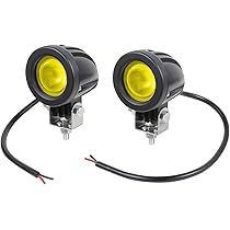 Amazon | バイク フォグランプ イエロー 黄色 広角 LED バイク
