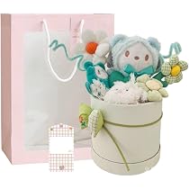 Amazon.co.jp: 花束 ぬいぐるみ花束 バケツ人形の花束 花束ギフト