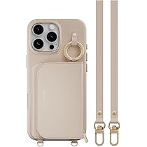 iPhone 16 pro  objcts スマホ、カードケース　ストラップ付き レザー製 iPhoneケース セット / ストラップ付スマホケース