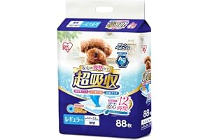 アイリスオーヤマ ペットシーツ 厚型 超吸収 抗菌 消臭 小型犬 12時間交換不要 レギュラー 88枚入